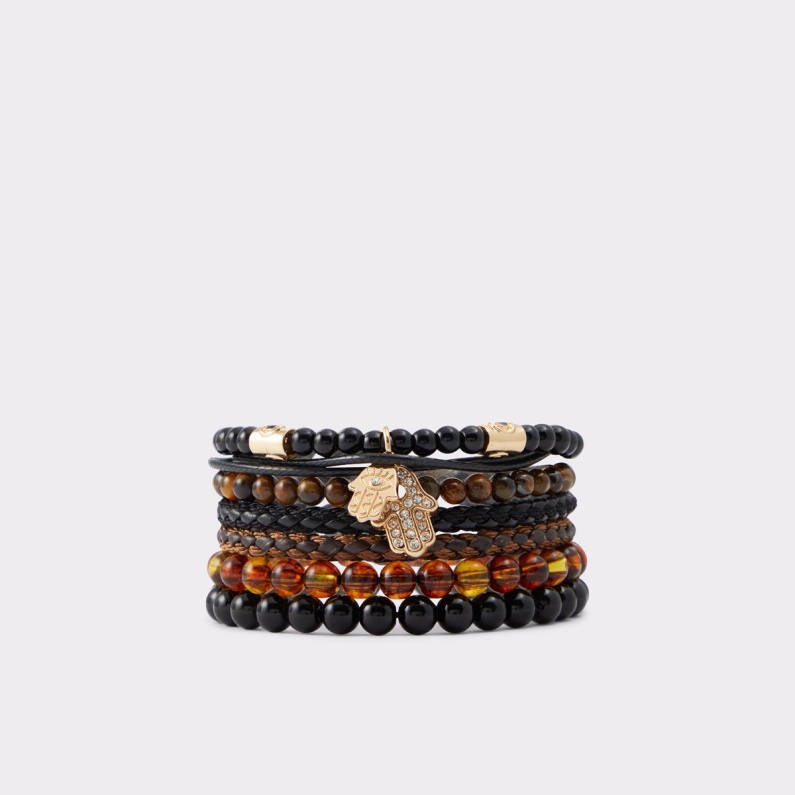 Adrayand Armband Mode Aldo Svart-guld Multi