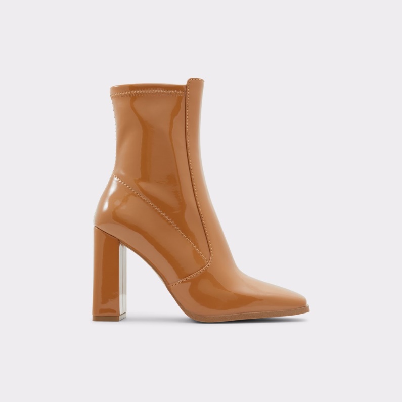 Aldo Audrella Ankelboot Mörkbeige Mode