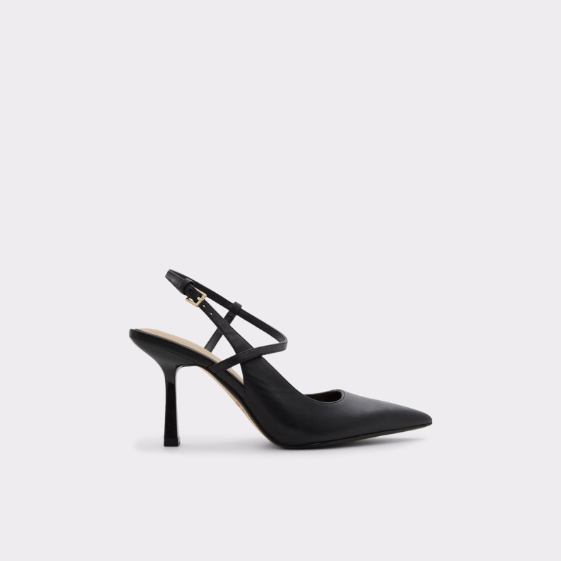 Aldo Brunett Strappy Klacksko Svart Mode