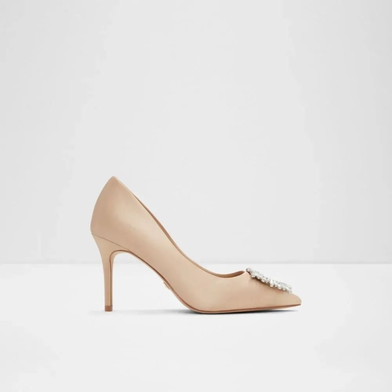 Aldo Fashion Bone Platine Stilettpump För Kvinnor