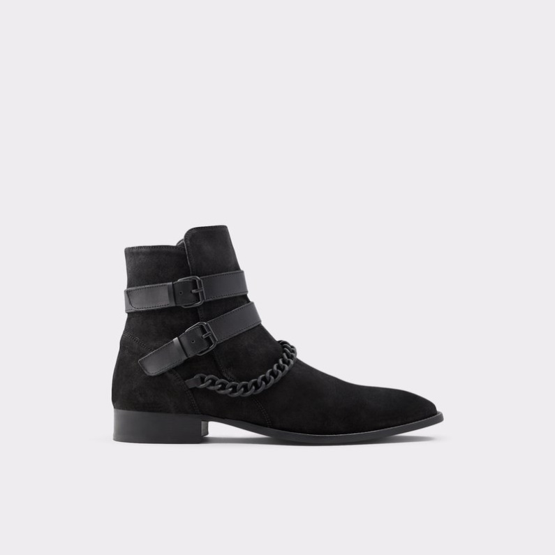 Aldo Eolophus Svart Läder Mocka Mode
