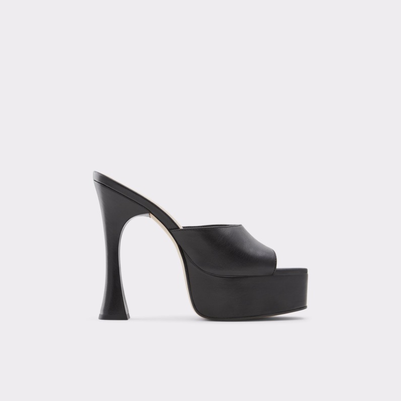 Aldo Fashion Faraah Högklackad Sandal Blockklack Svart