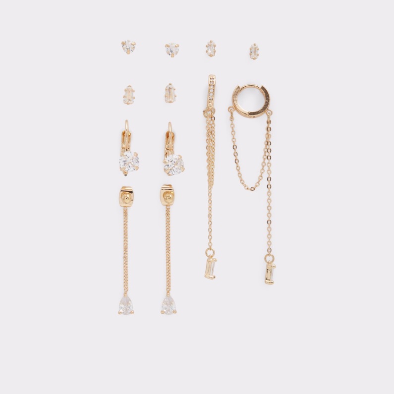 Aldo Gold-clear Multi Fashion Sista Chans Gavenantar örhängen