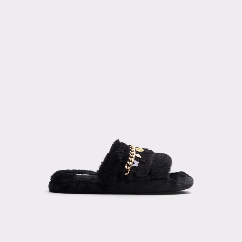 Svart-guld Multi Jennanalia Platt Sandal Mode Aldo