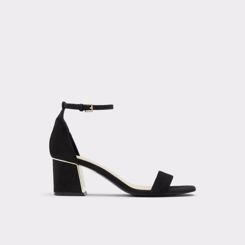 Svart Läder Nubuck