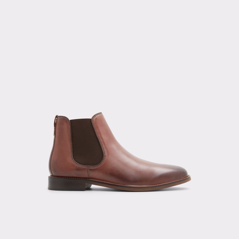 Cognac Läder Slät Aldo Mode Ny Ankomst Kyren Chelsea Boot
