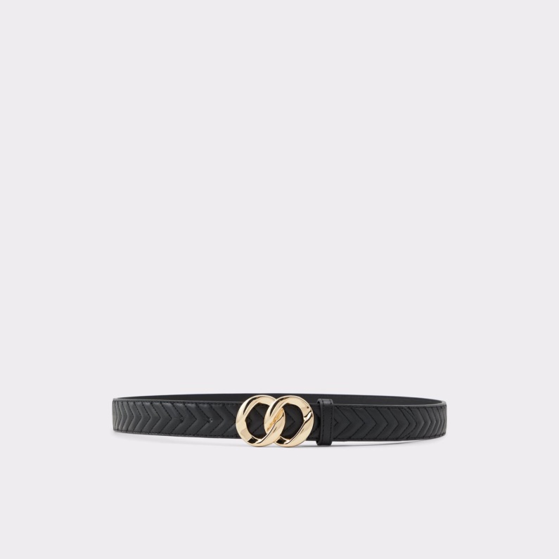 Aldo Fashion Morewan Bälte Svart-guld Multi