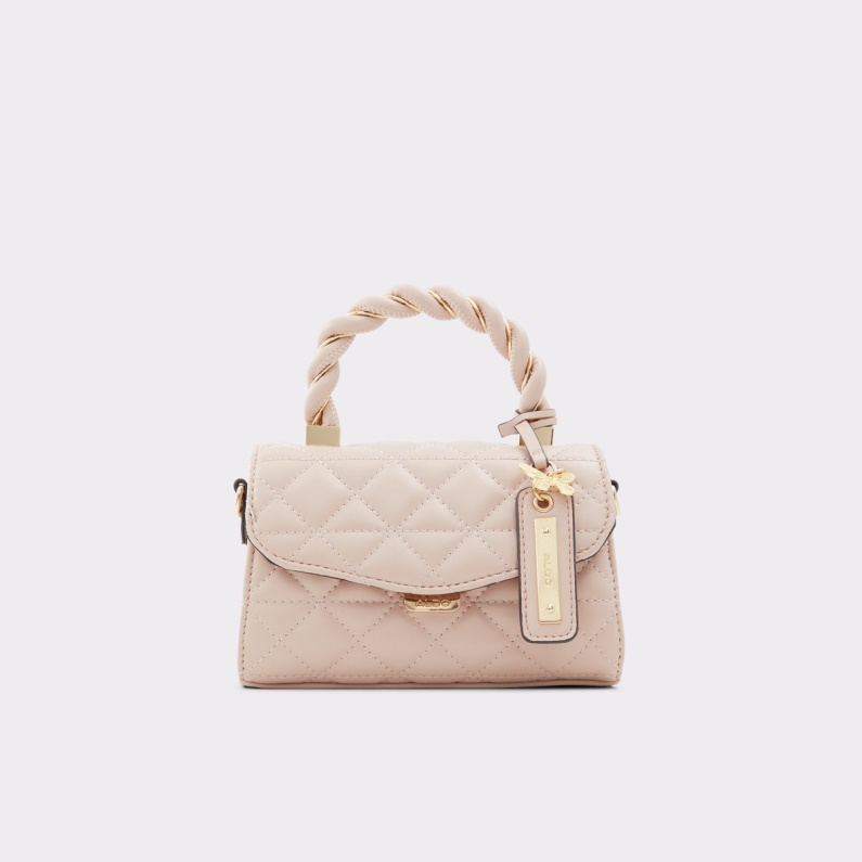 Aldo Fashion Ljusrosa Slutsåld Ribands Top Handtag Väska