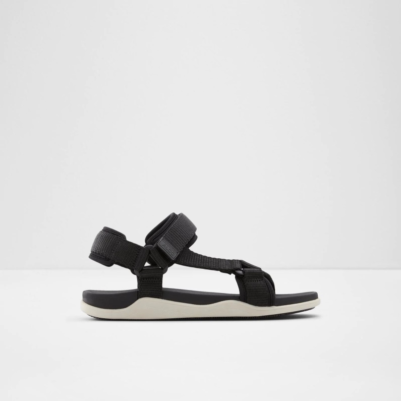 Mode Svarta Aldo Myrten Platta Sandaler