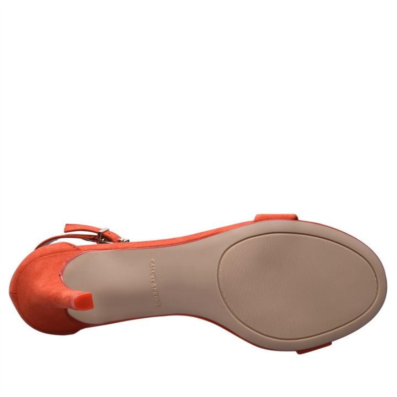Aldo Ahlberg Sandaler Med Klackar Dam Aldo Mode Ljus Orange