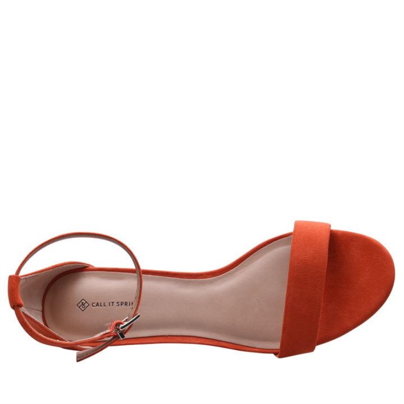 Aldo Ahlberg Sandaler Med Klackar Dam Aldo Mode Ljus Orange