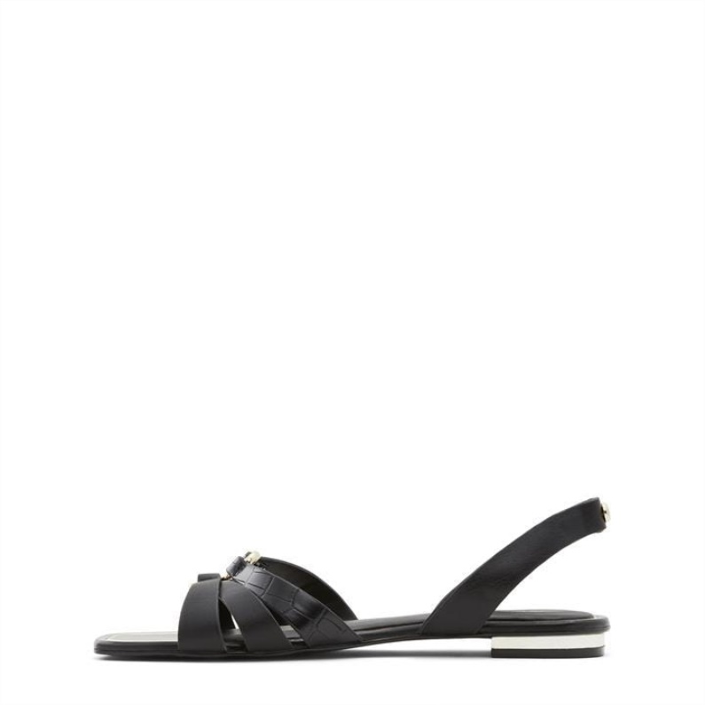 Aldo Svarta Mode Aldo Marassi Platta Sandaler
