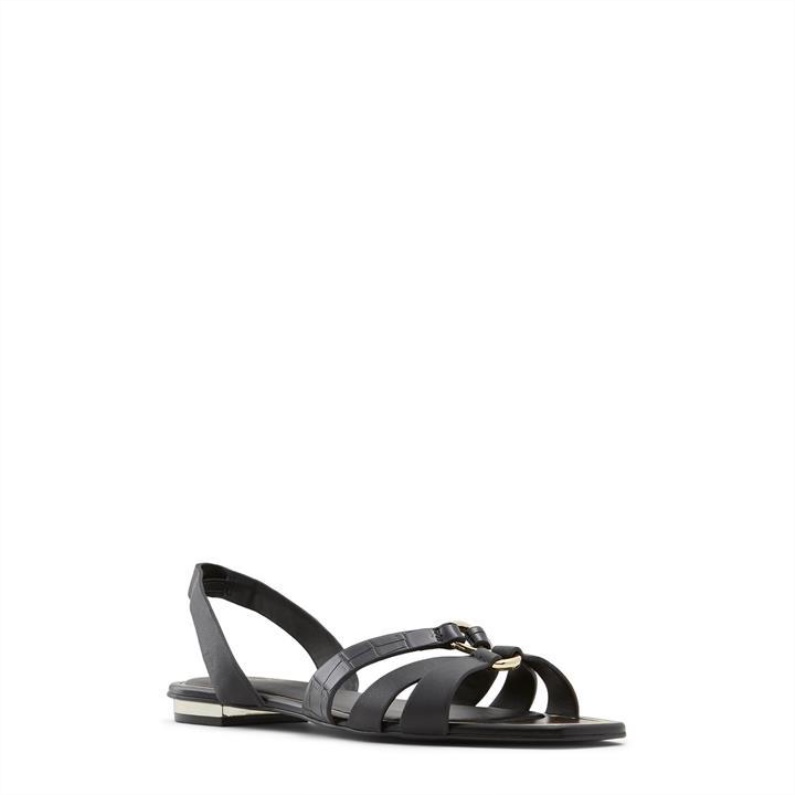 Aldo Svarta Mode Aldo Marassi Platta Sandaler