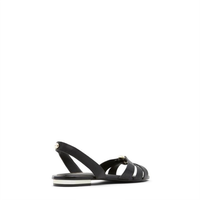 Aldo Svarta Mode Aldo Marassi Platta Sandaler