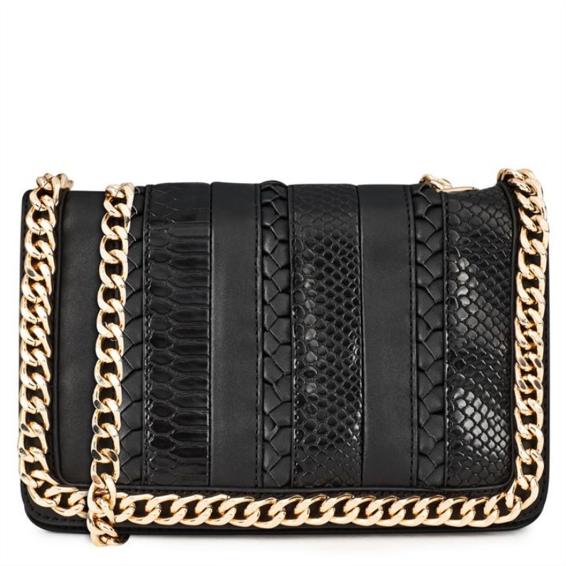Aldo Vävd Greenwald Crossbody-väska Aldo Fashion Kolsvart