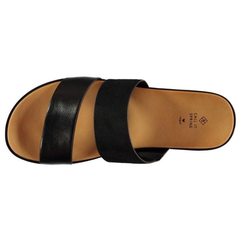 Mode Aldo Aldo Kestell Platta Sandaler Dam Svart