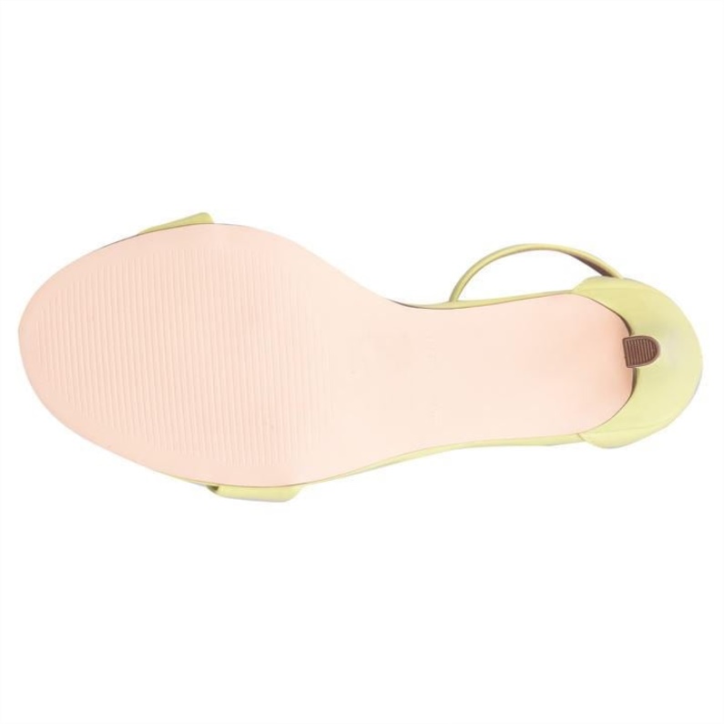 Ljusgrönt Mode Aldo Aldo Tayvia Sandaler Med Klack Dam