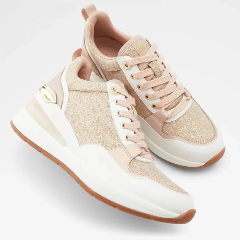 Aldo Fashion Asilahan Dam Wedge Sneaker Roséguld
