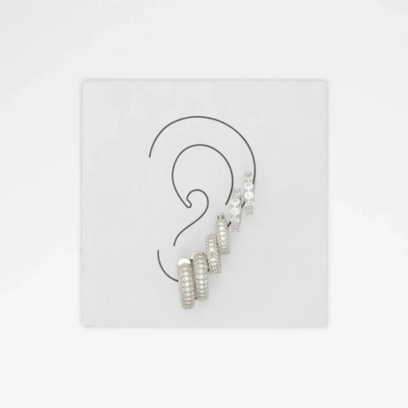 Babendra Kvinnors Accessoarer örhängen Silver/klar Multi Aldo Mode