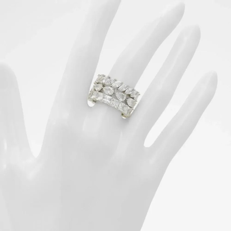 Aldo Fashion Briolette Damaccessoarer Ringar Silver/klar Multi
