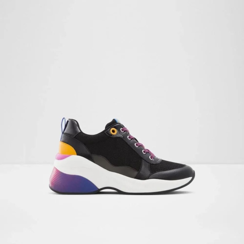 Annat-svart Cerina Damsneaker Med Snörning Wedge Fashion Aldo