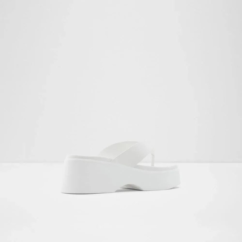 Delphy Kvinnors Platt Stringtrosa Sandal Aldo Mode Annan-vit