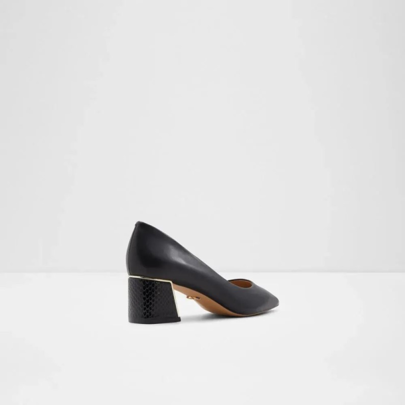 Aldo Fashion Elamaever Dam Slip On Mid Klack Svart