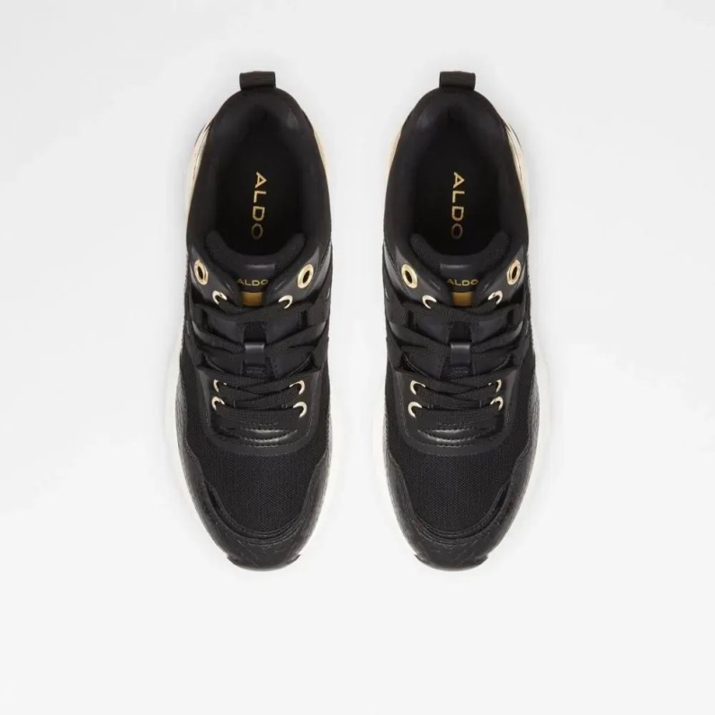Fashion Svart Aldo Thaliri Wedge Sneaker För Kvinnor