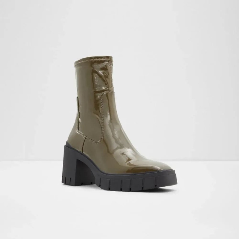 Aldo Fashion Khaki Upstage Dam Ankelstövel