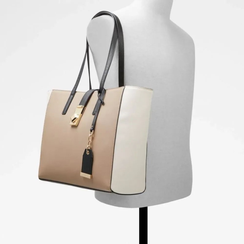 Aldo Mörkbeige Modewiciewiel Handväska För Kvinnor